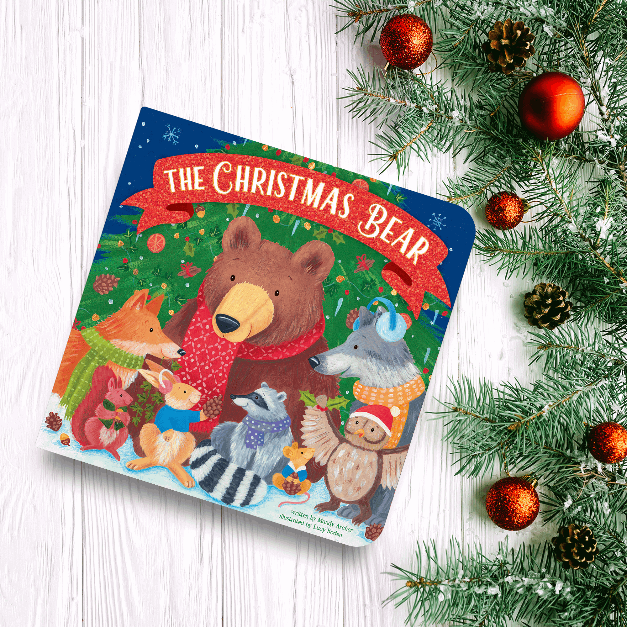 The Christmas Bear (Board Book) Kidsbooks Publishing
