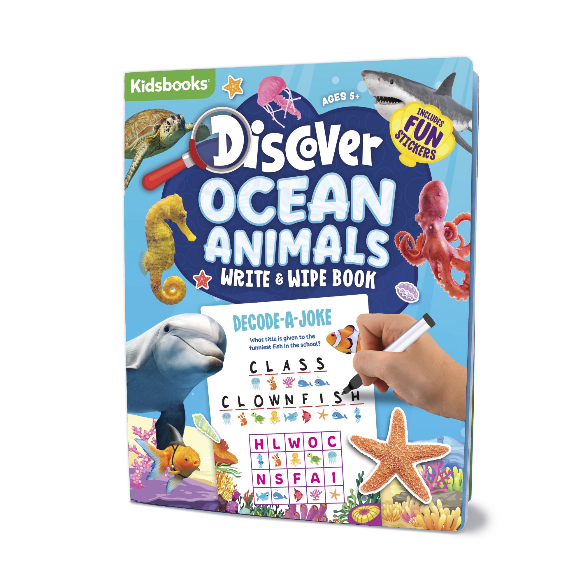 Discover Ocean Animals Write & Wipe | Kidsbooks Publishing