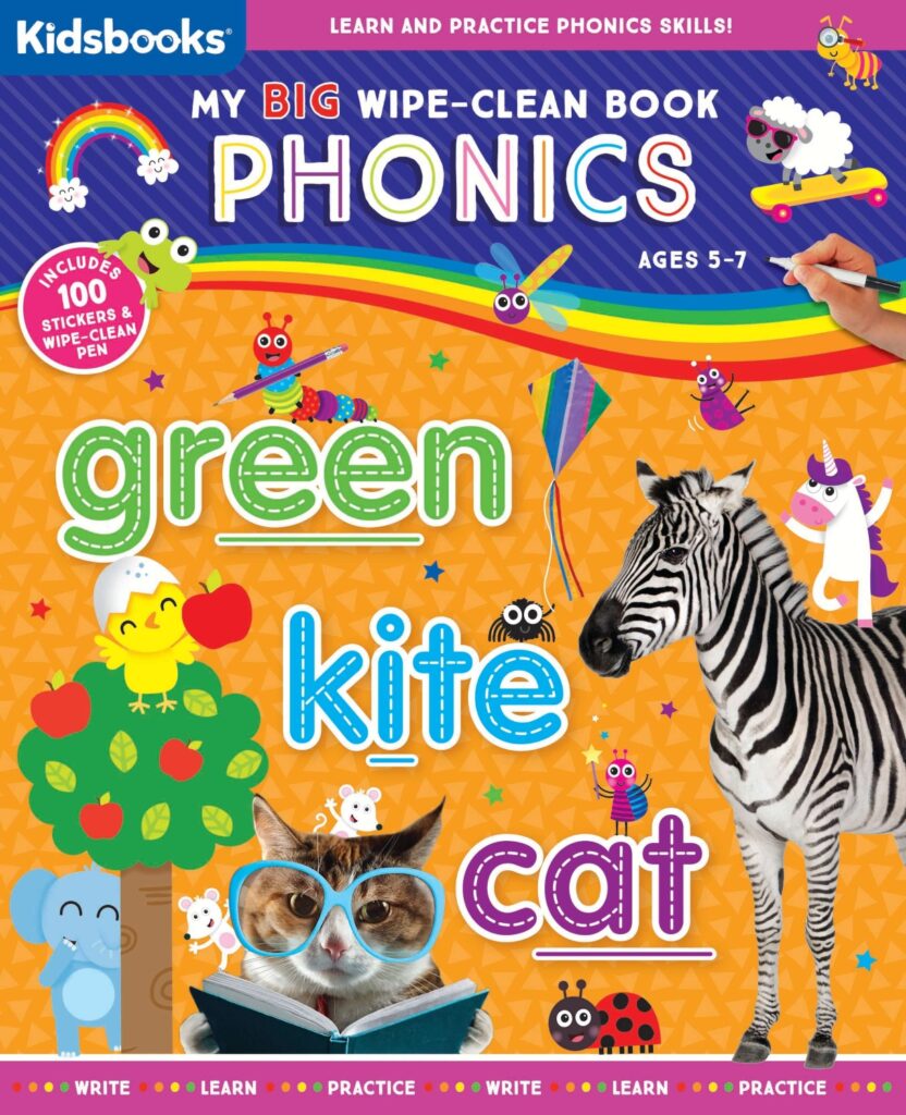 My Big WipeClean Book Phonics Kidsbooks Publishing