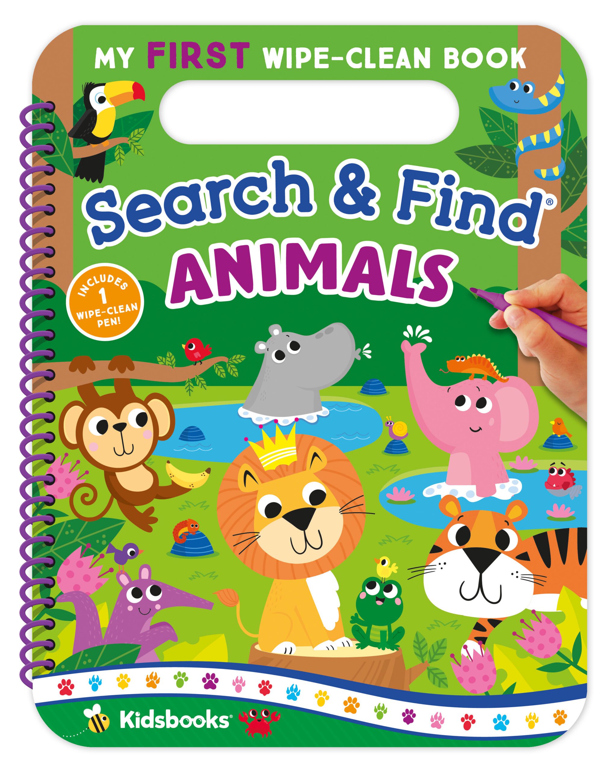 My First Wipe-Clean Book: Search & Find Animals | Kidsbooks Publishing