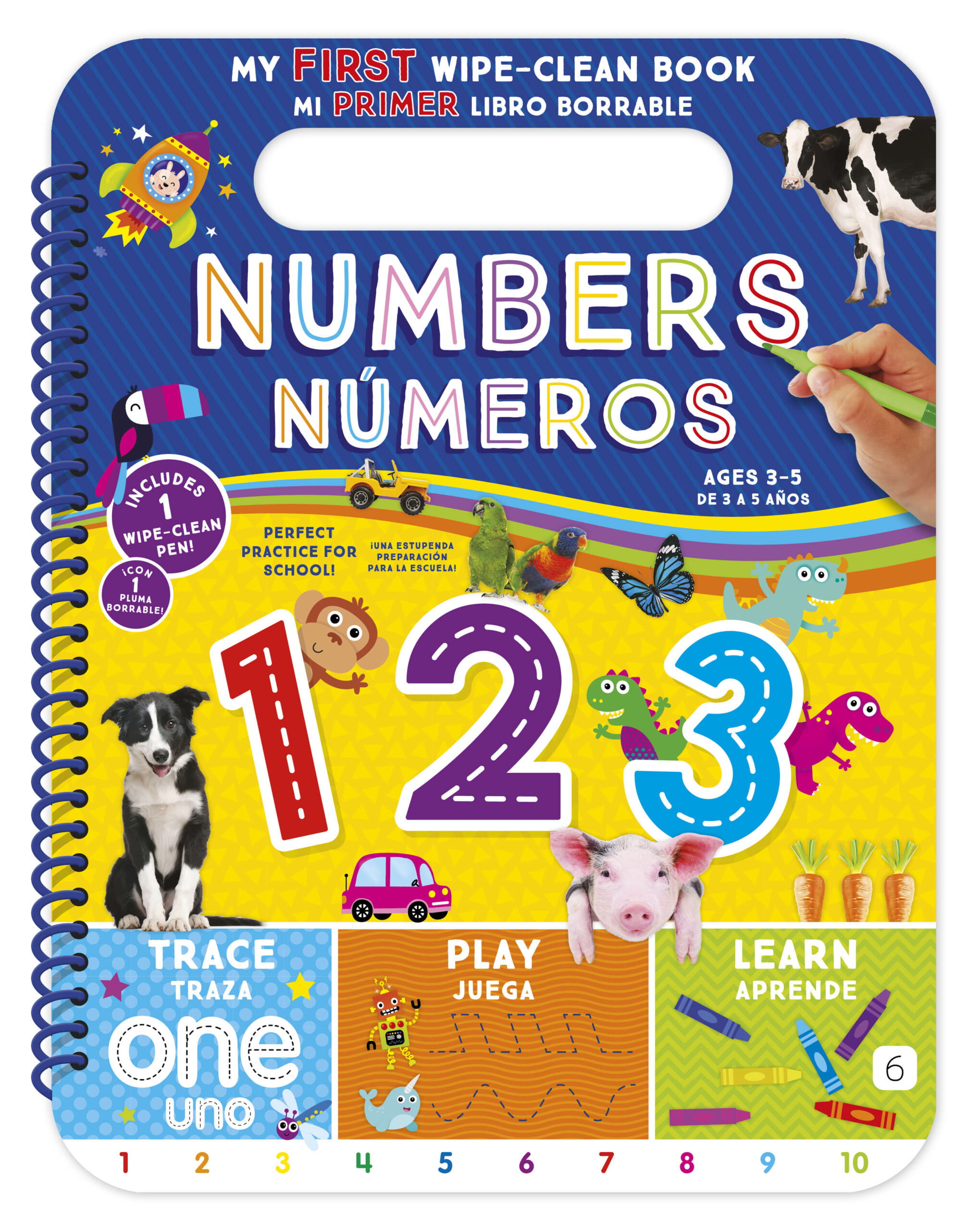 My First Wipe-Clean Book: Numbers Bilingual