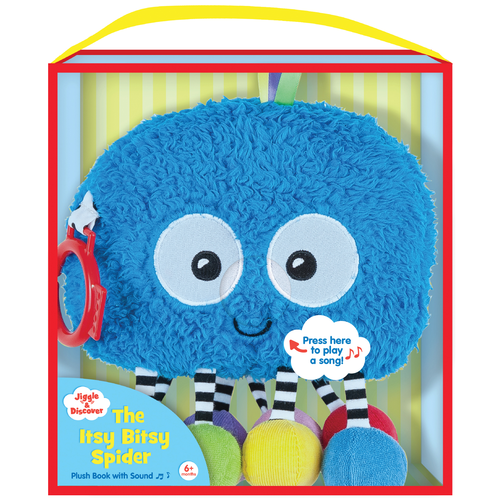 Jiggle & Discover: The Itsy Bitsy Spider-Plush Book with Sound ...